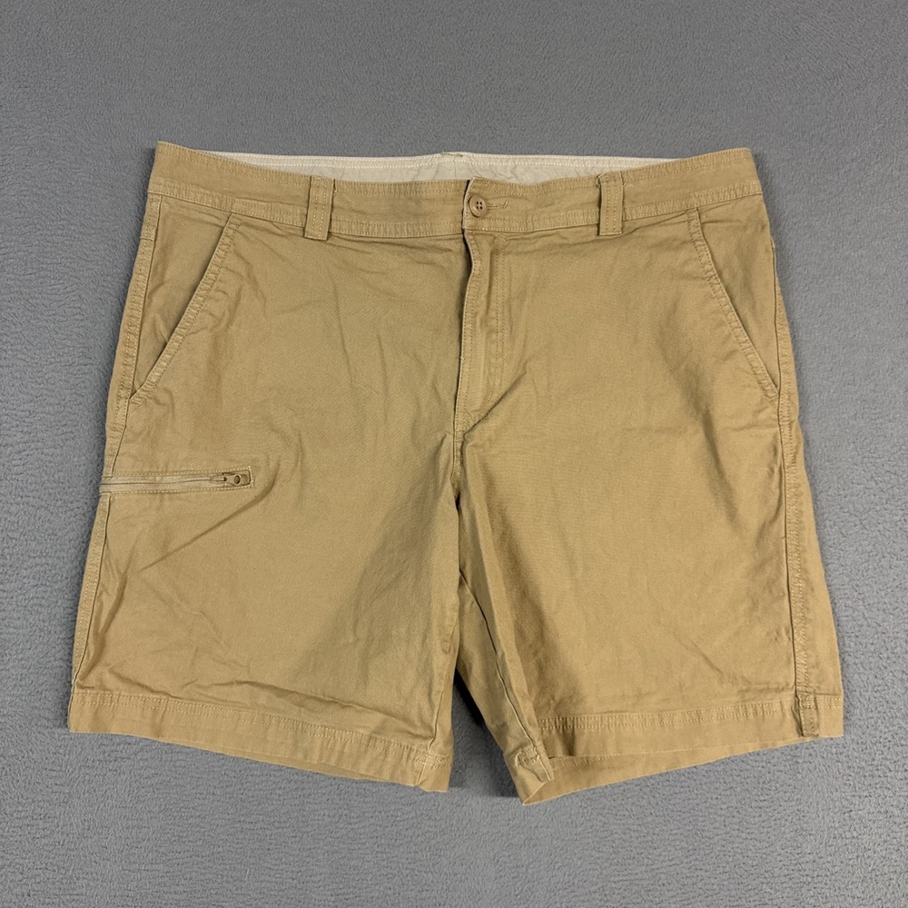 Columbia Shorts Mens 38 Brown Willapa River Lighweight Cotton UPF Zip Pocket